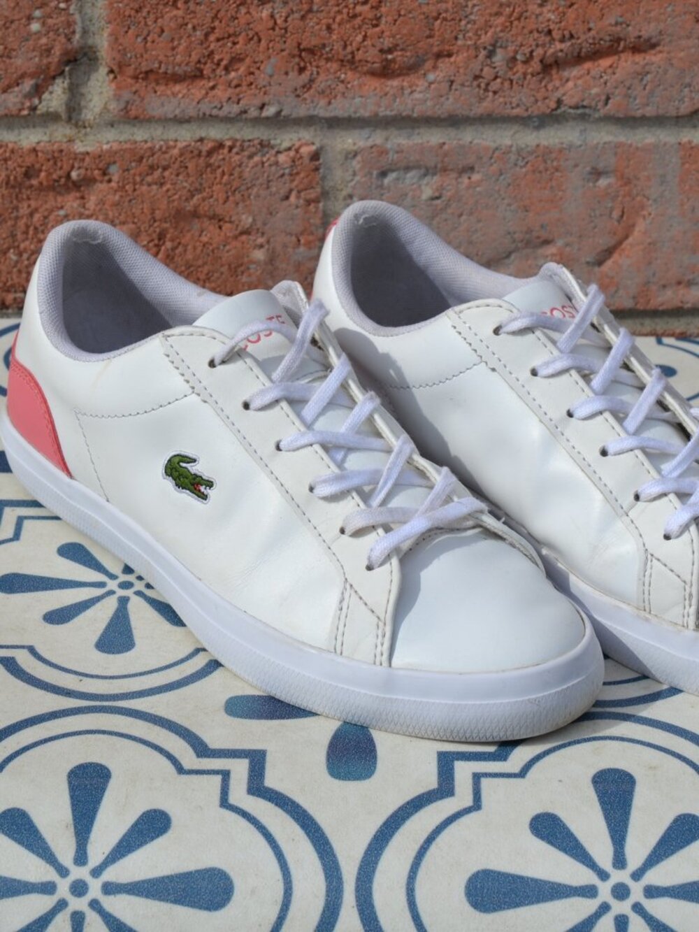 Lacoste Sneakers White/Coral-Pink